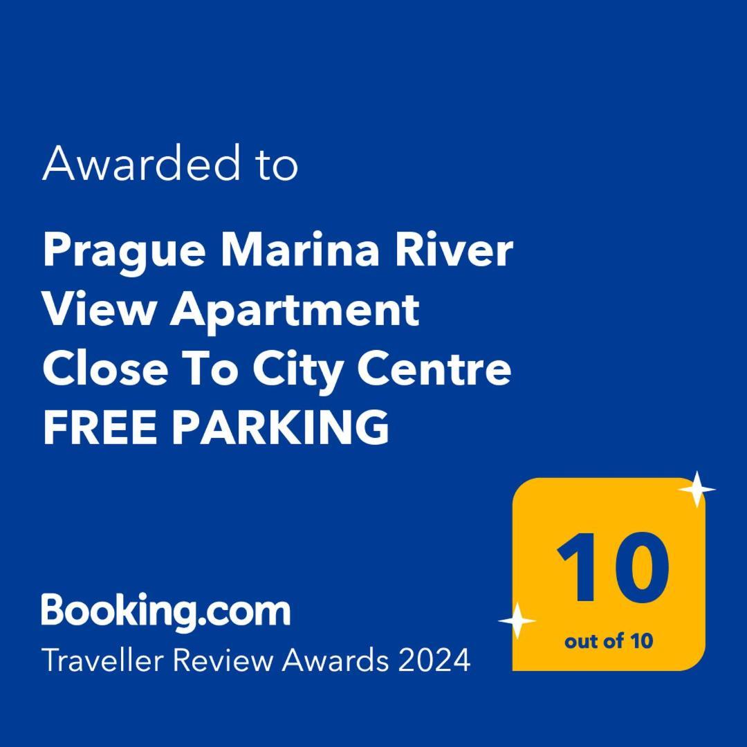 Prague Marina River View Apartment Close To City Centre Free Parking Luaran gambar